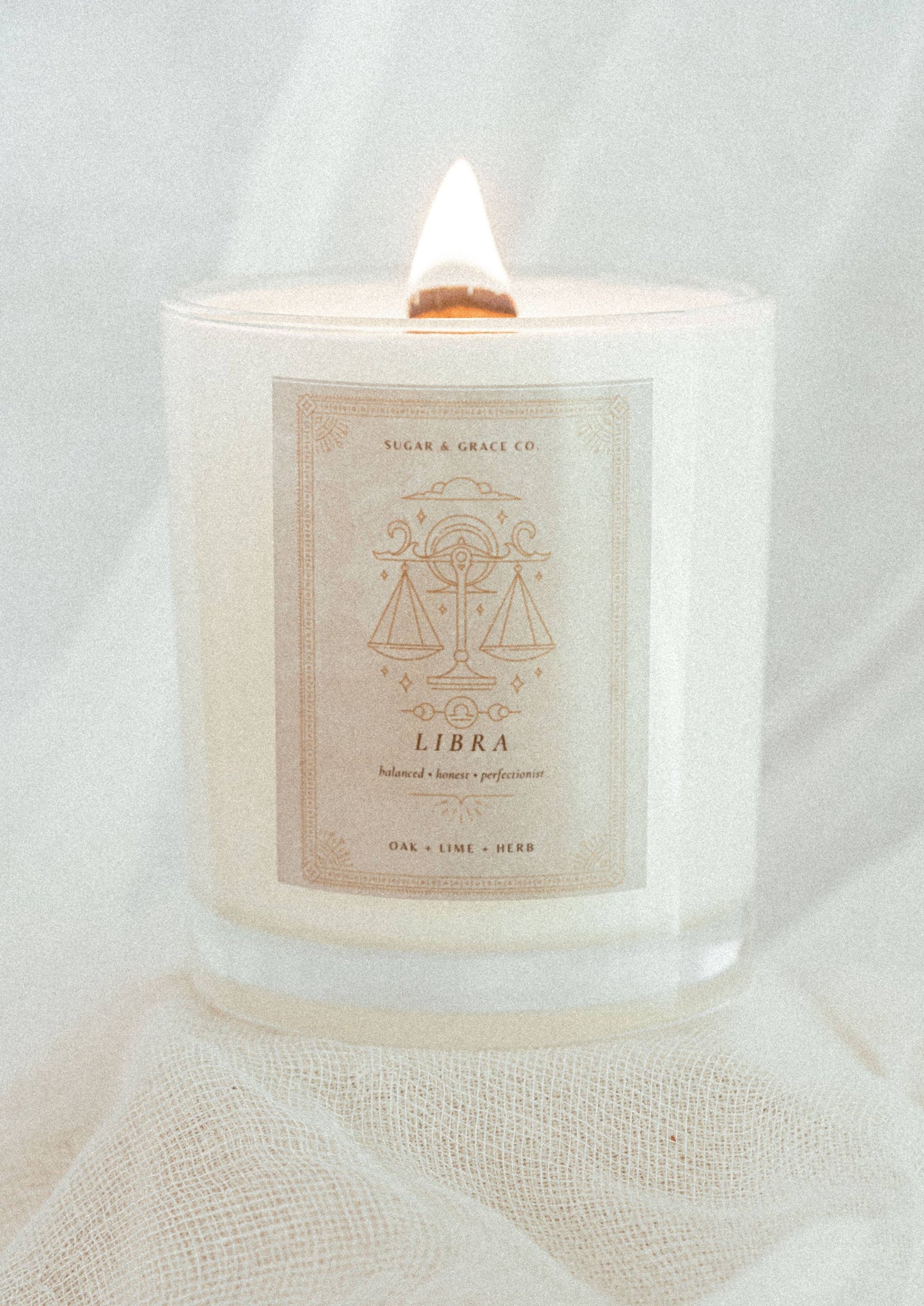 Libra Zodiac Soy Candle