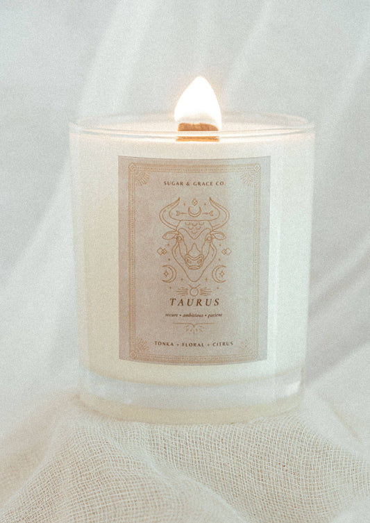 Taurus Zodiac Soy Candle