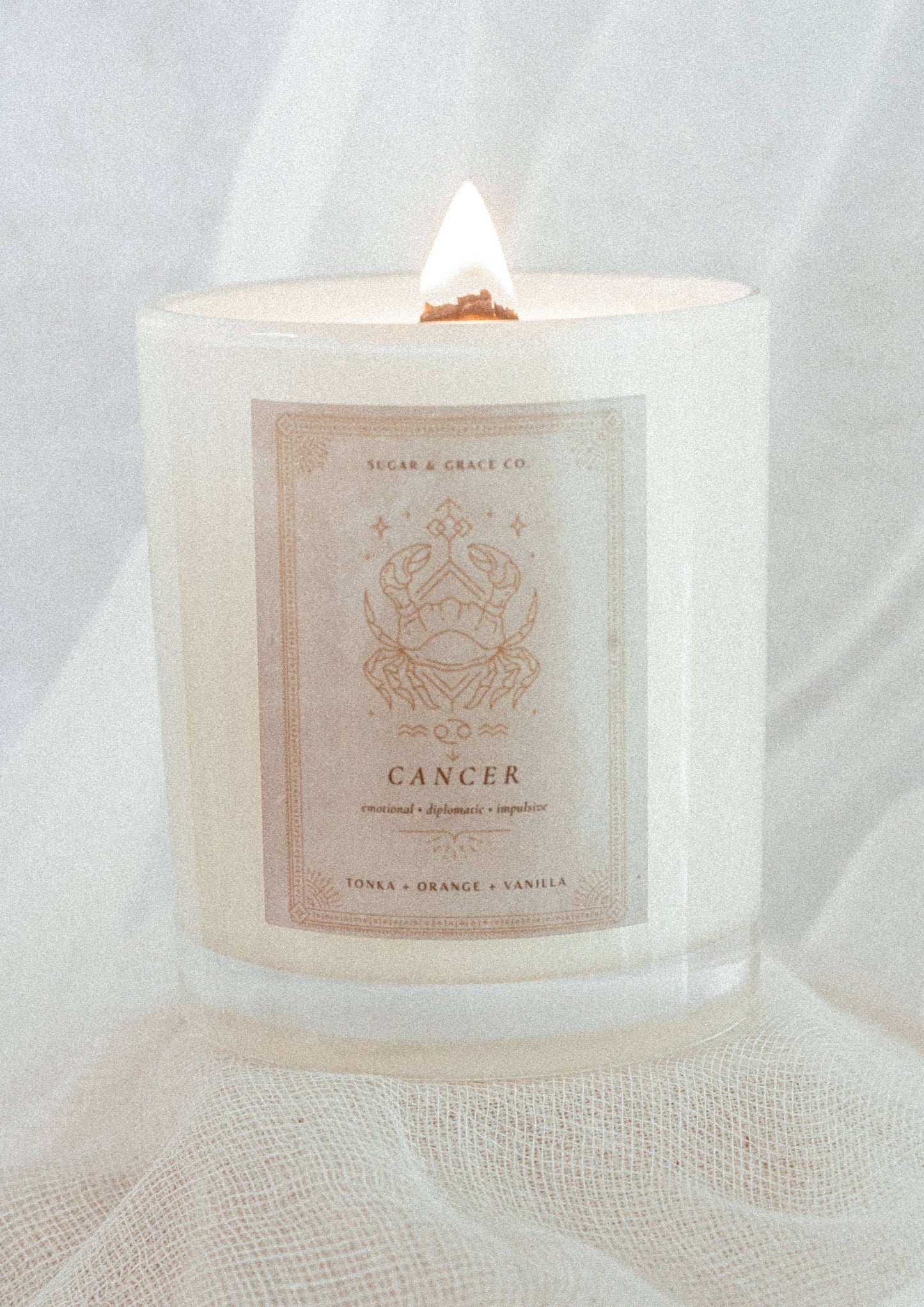 Cancer Zodiac Soy Candle