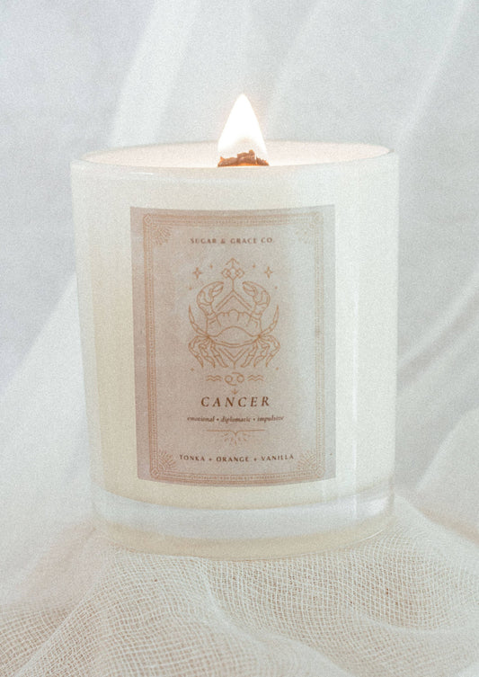 Cancer Zodiac Soy Candle