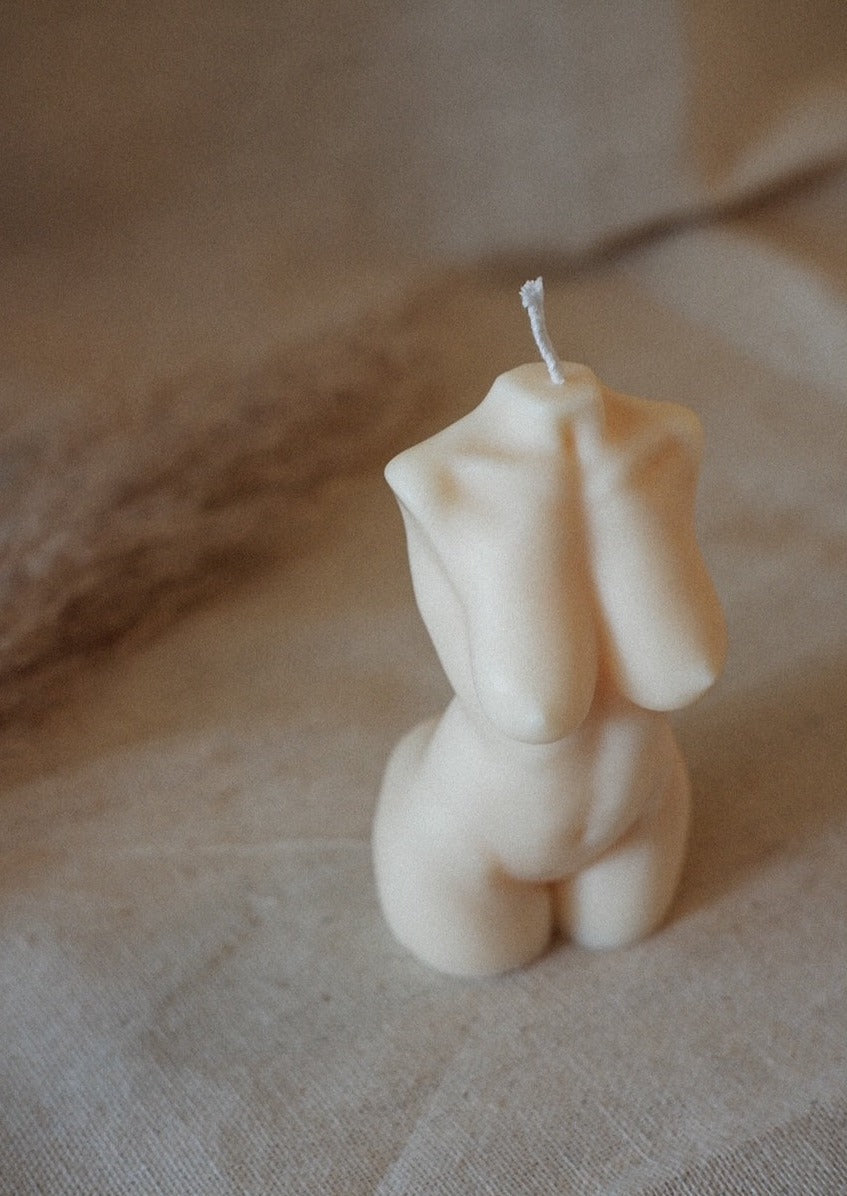 Curvy Birthday Suit Torso Candle