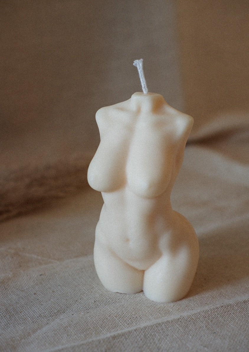 Curvy Birthday Suit Torso Candle