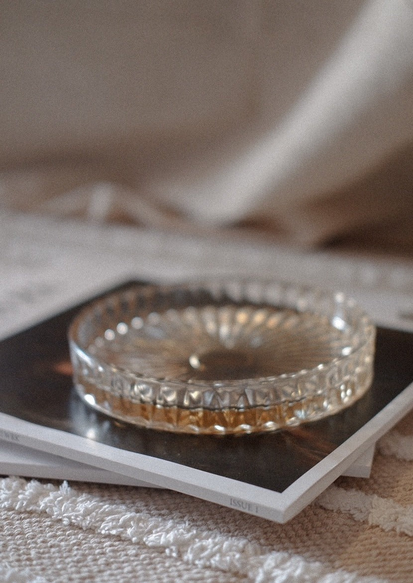 Amanda Textured Glass Tray