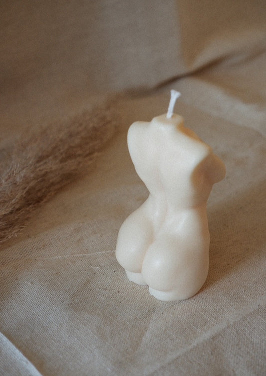 Curvy Birthday Suit Torso Candle