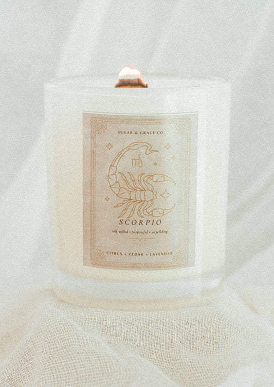 Scorpio Zodiac Soy Candle