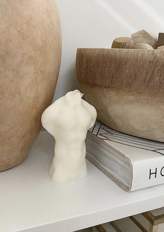 Male Torso Candle