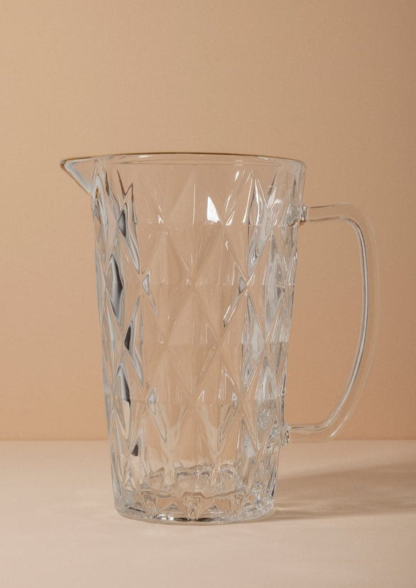 Gold Rim Irina Glass Pitcher